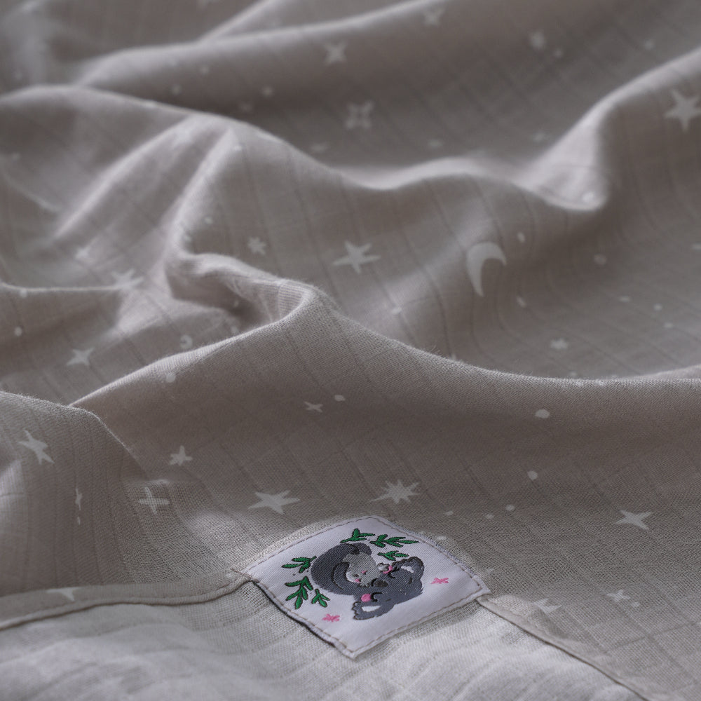 Grey Starry Sky Swaddle