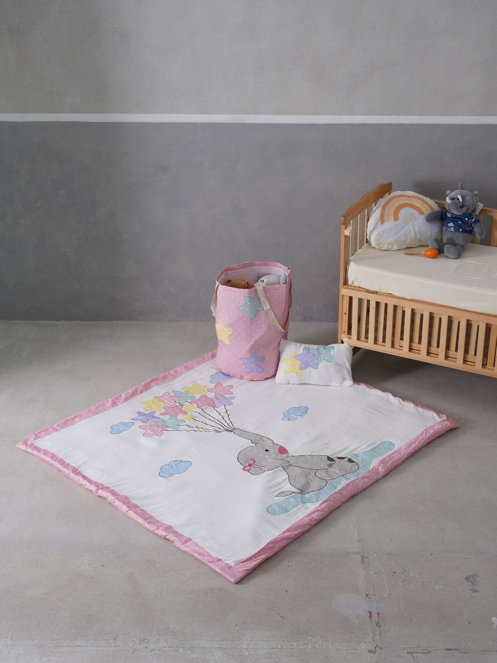 Elle and Balloons Play Mat