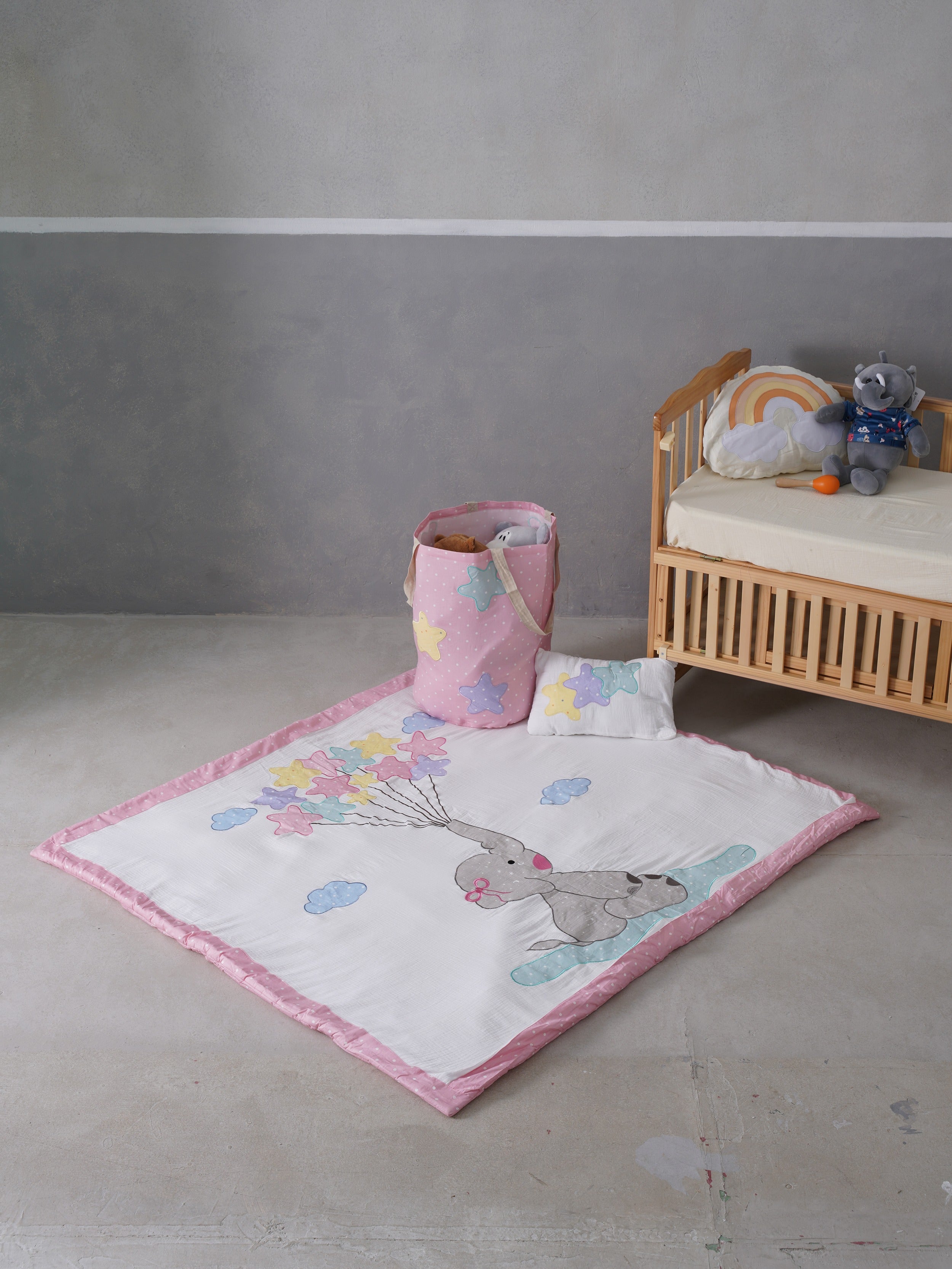Elle and Balloons Play Mat