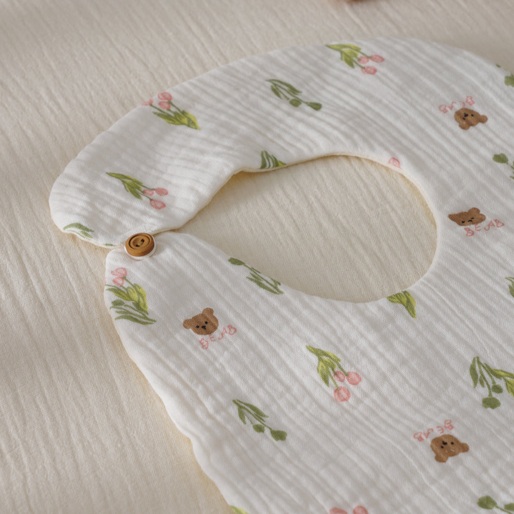 Tulips & Bears Bibs