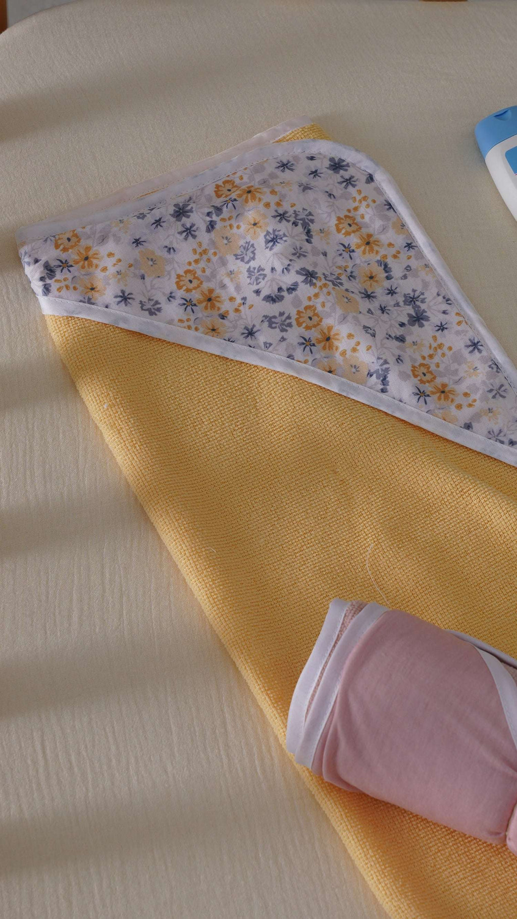 Yellow Blossoms Hooded Towel