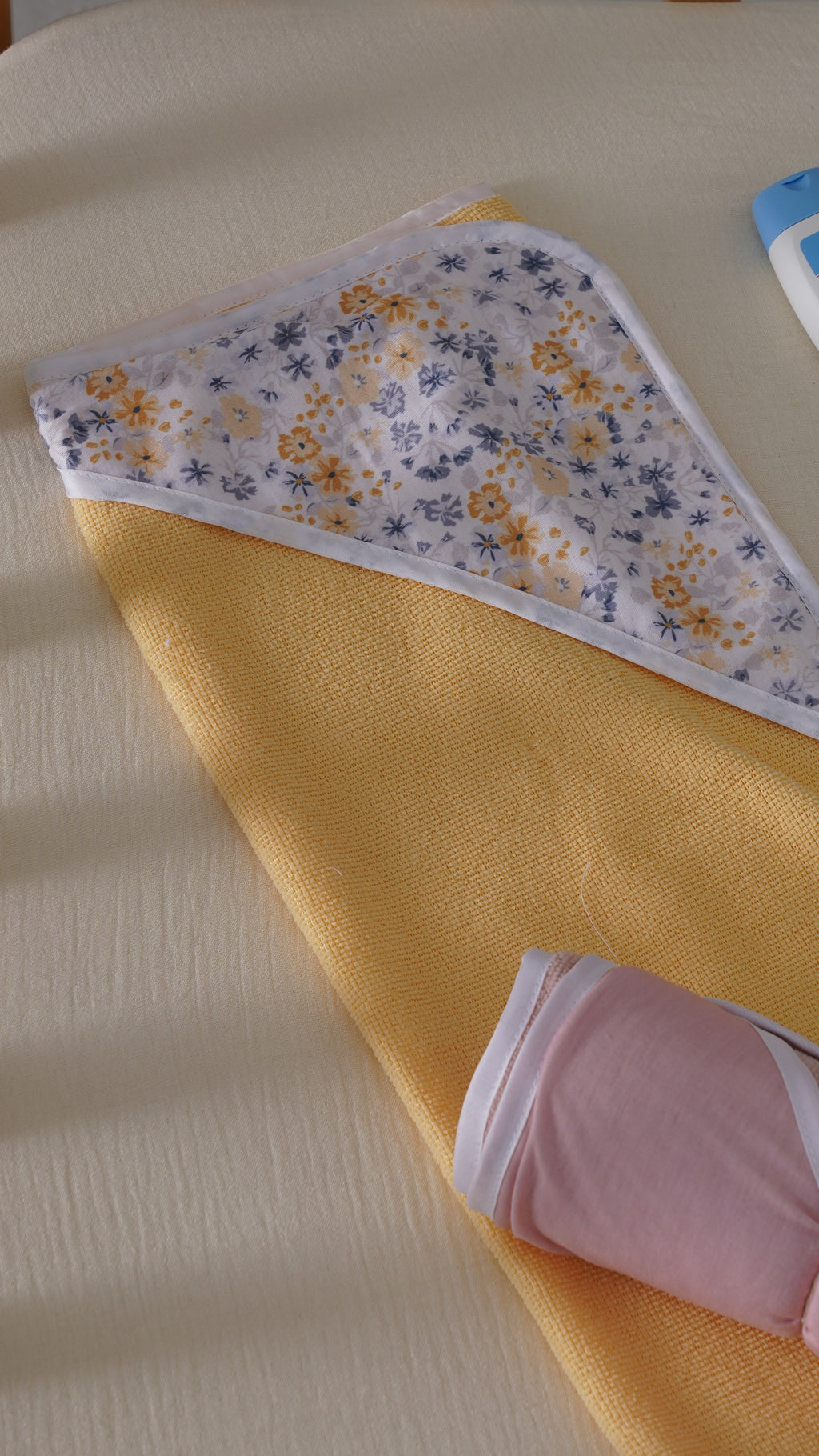 Yellow Blossoms Hooded Towel