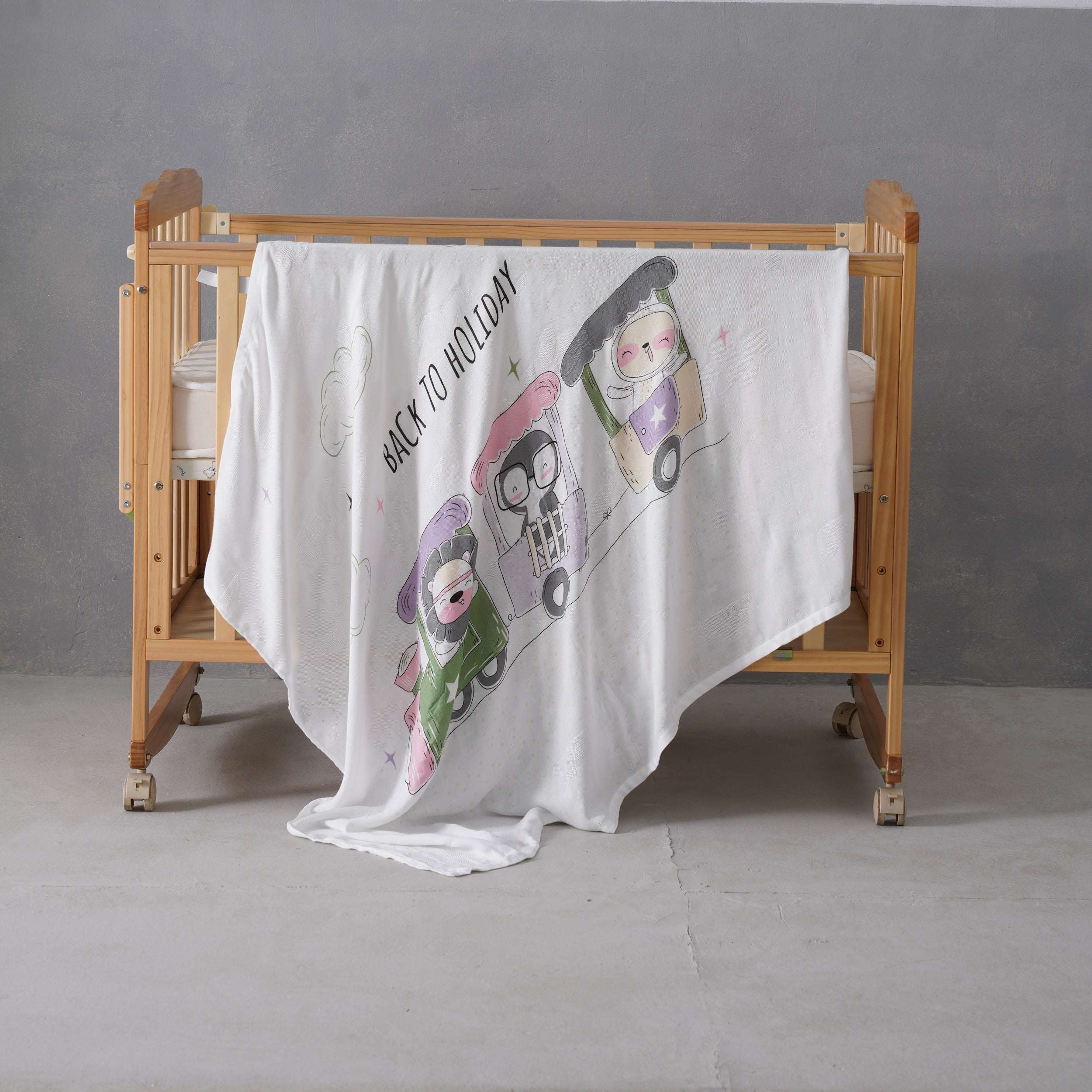 Back To Vacation Muslin Knitted Shawls