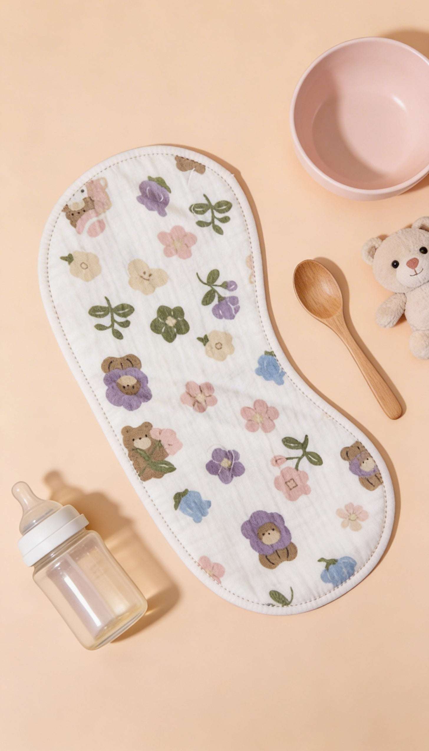 Floral Blossoms Burp Cloth