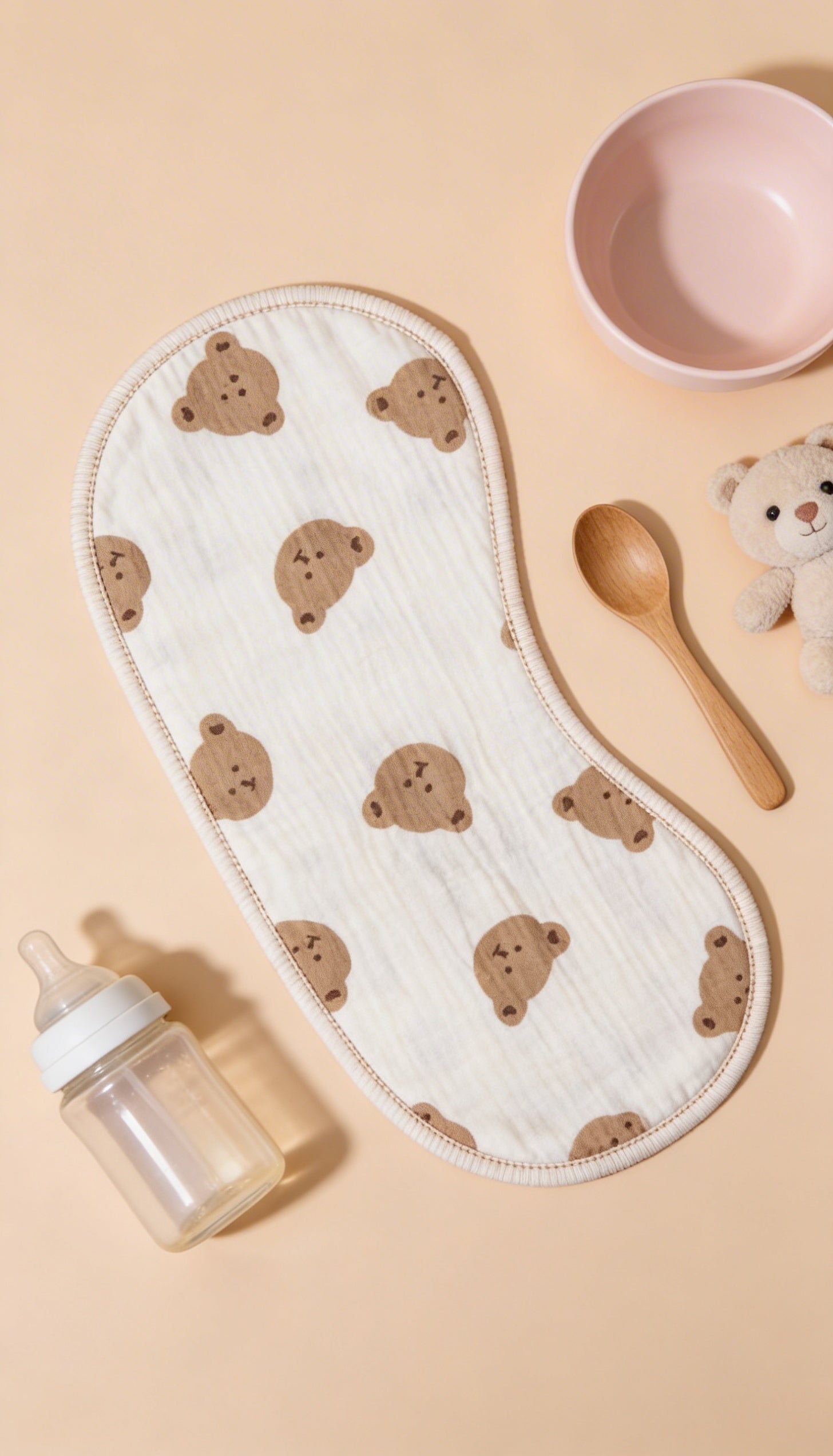 Teddy Fun Burp Cloth