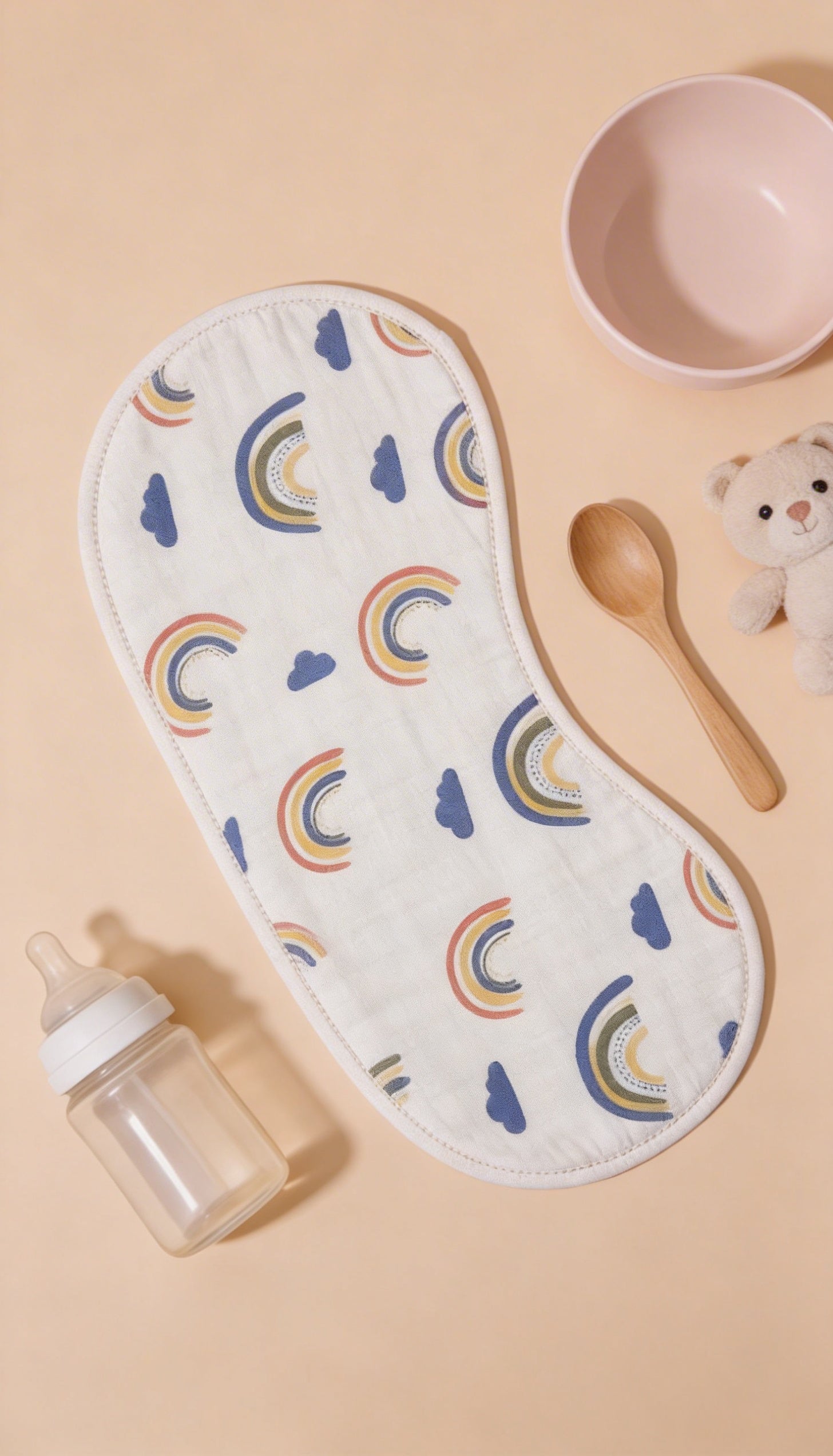 Rainbow Magic Burp Cloth