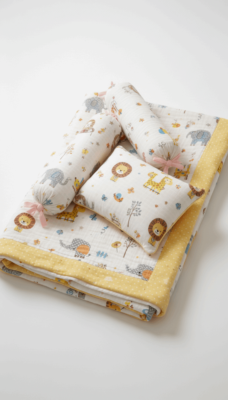 Jungle Fun Mini Cot Set