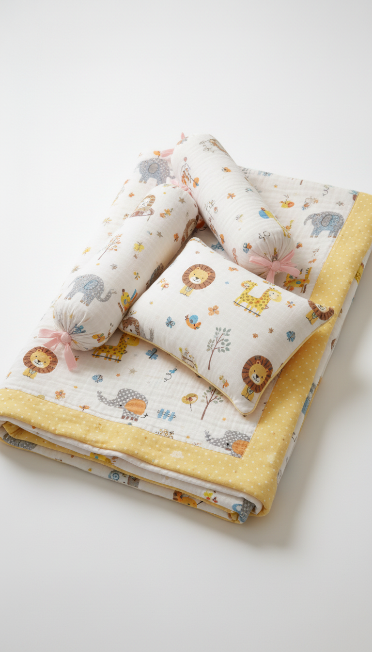 Jungle Fun Mini Cot Set