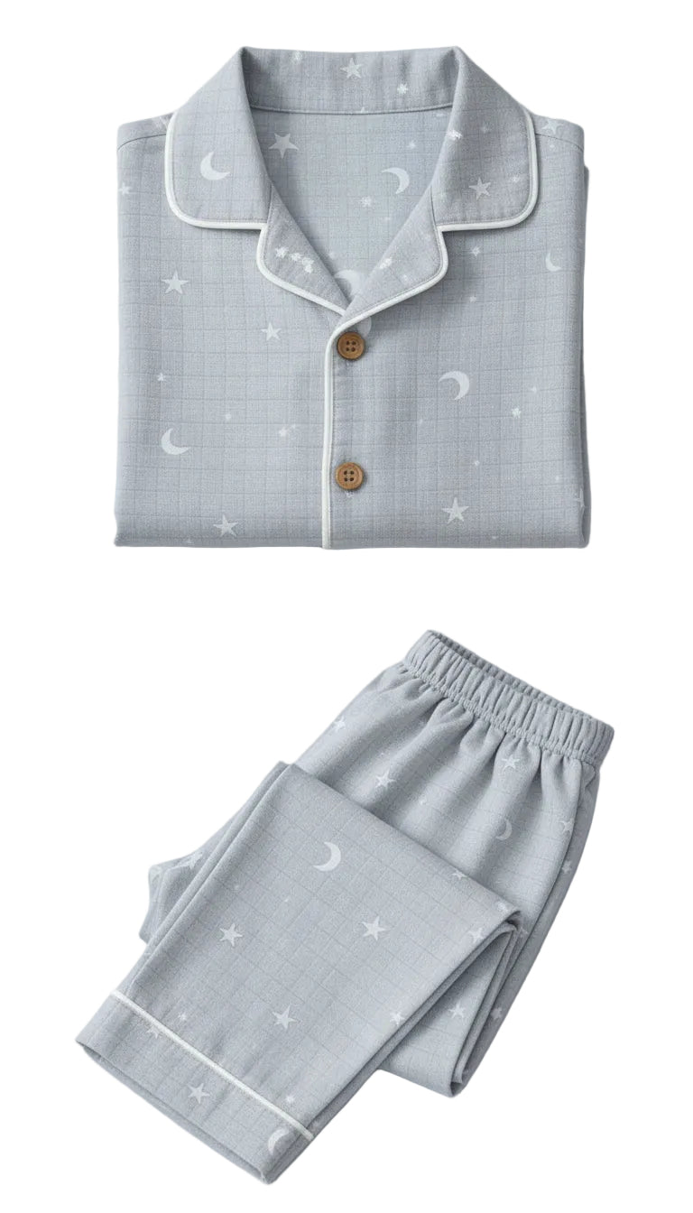 Starry Grey Sky Pajama Set