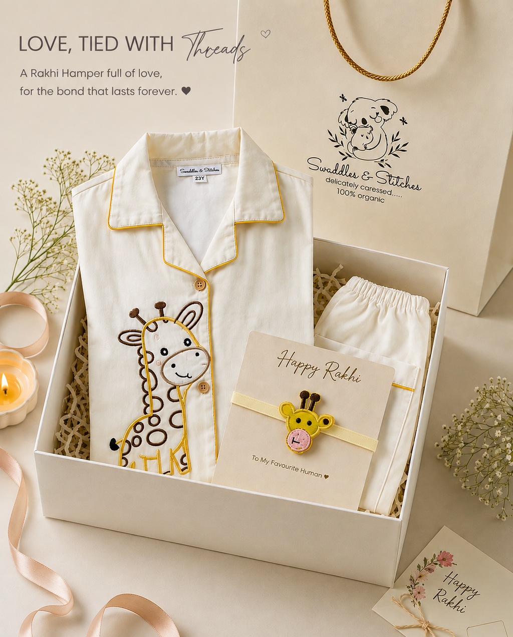 Garri Giraffe Rakhi Hamper