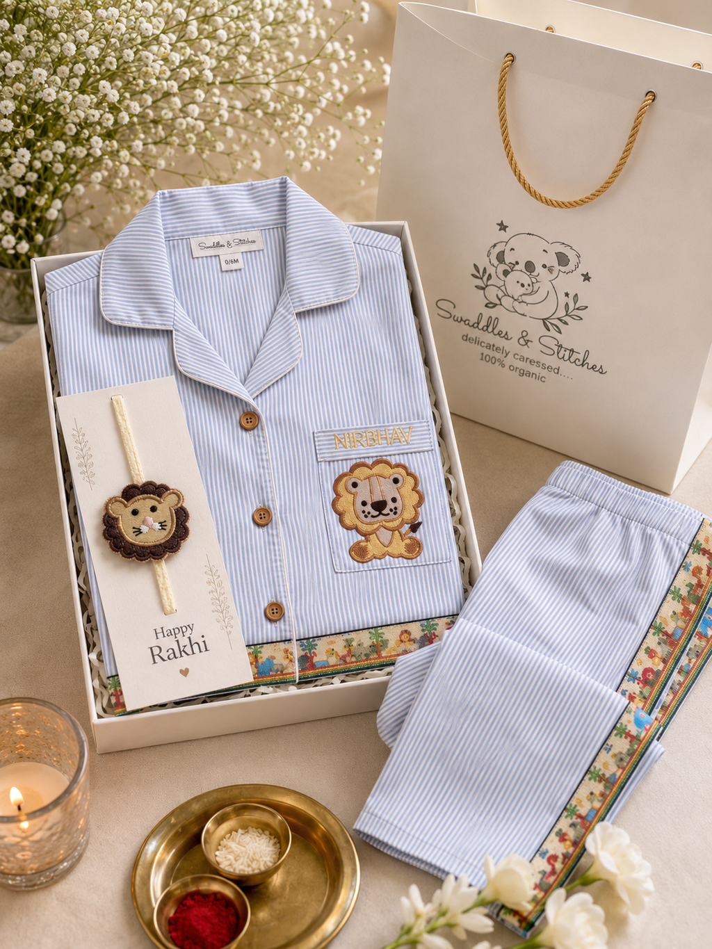 Leo Lion Rakhi Hamper